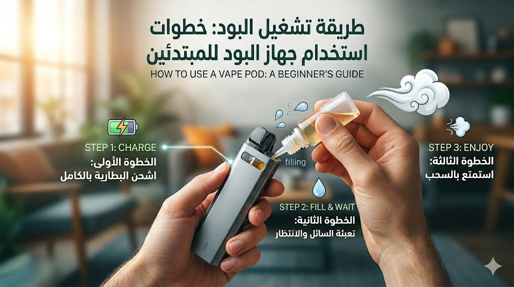 طريقة تشغيل البود